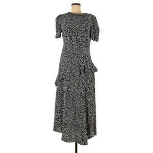 Topshop Midi Ruffle Dress